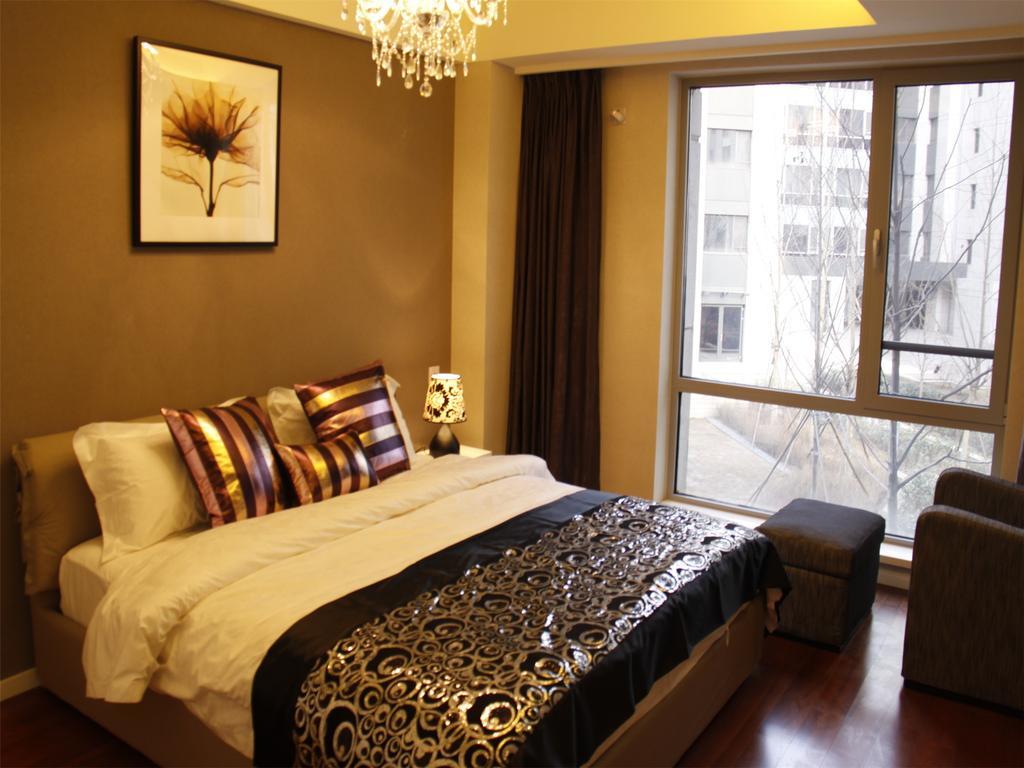 Jiu Du Hui Serviced Apartment Peking Exterior foto