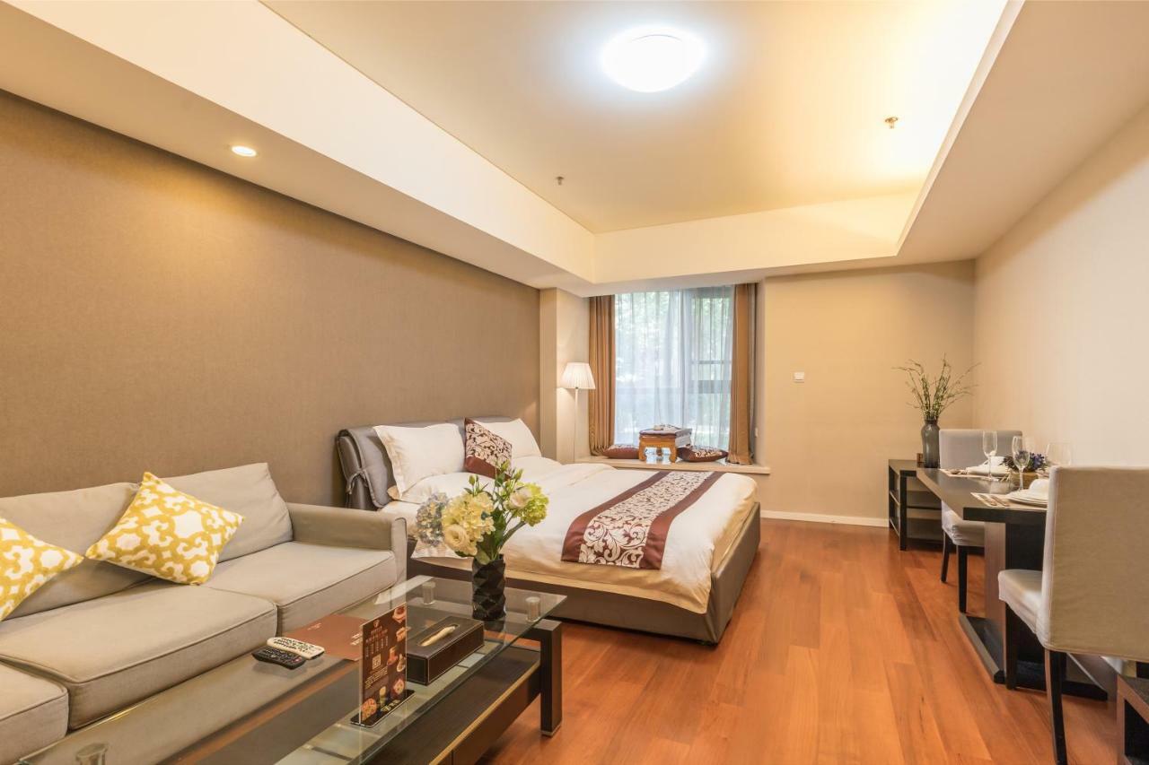 Jiu Du Hui Serviced Apartment Peking Exterior foto