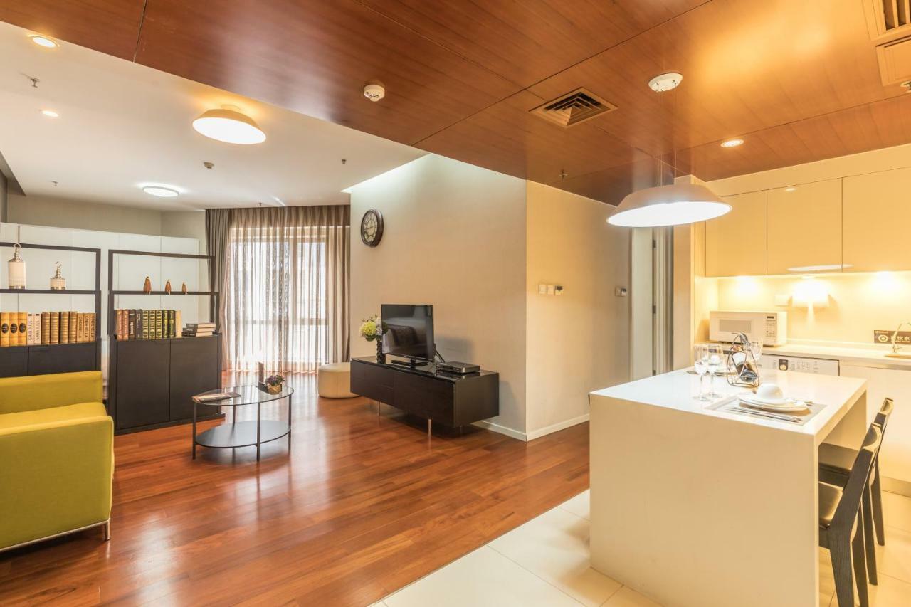 Jiu Du Hui Serviced Apartment Peking Exterior foto