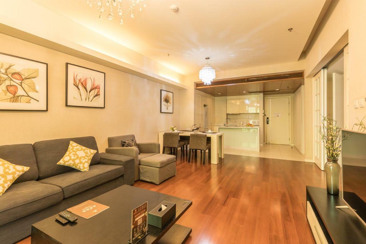 Jiu Du Hui Serviced Apartment Peking Exterior foto