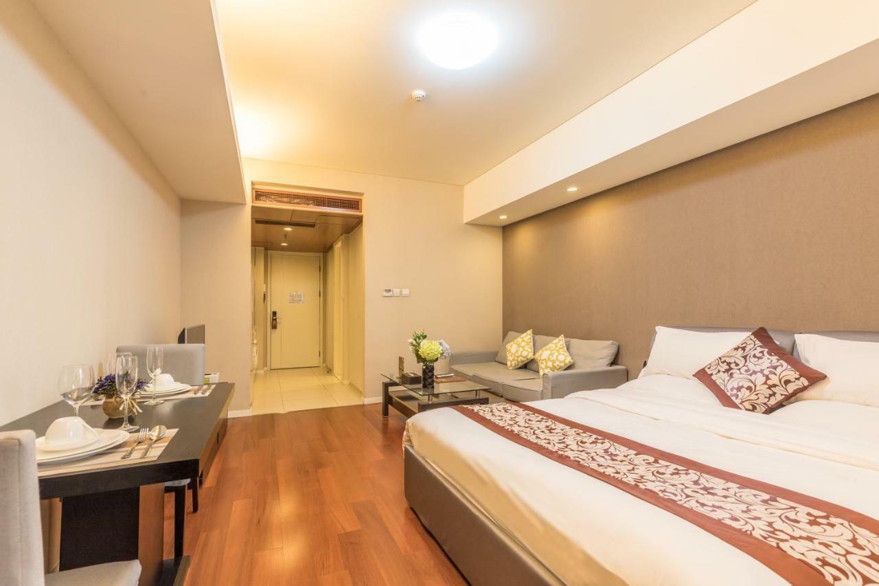Jiu Du Hui Serviced Apartment Peking Exterior foto