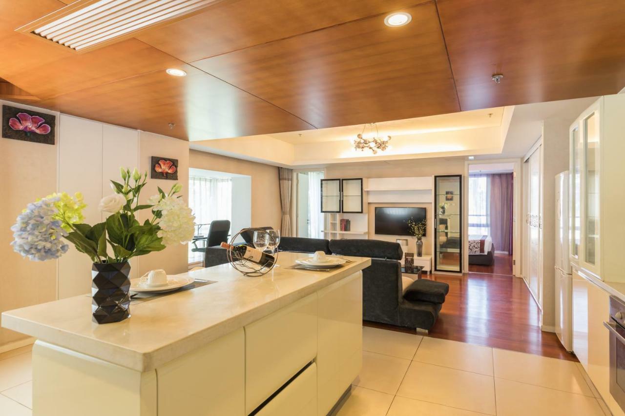 Jiu Du Hui Serviced Apartment Peking Exterior foto