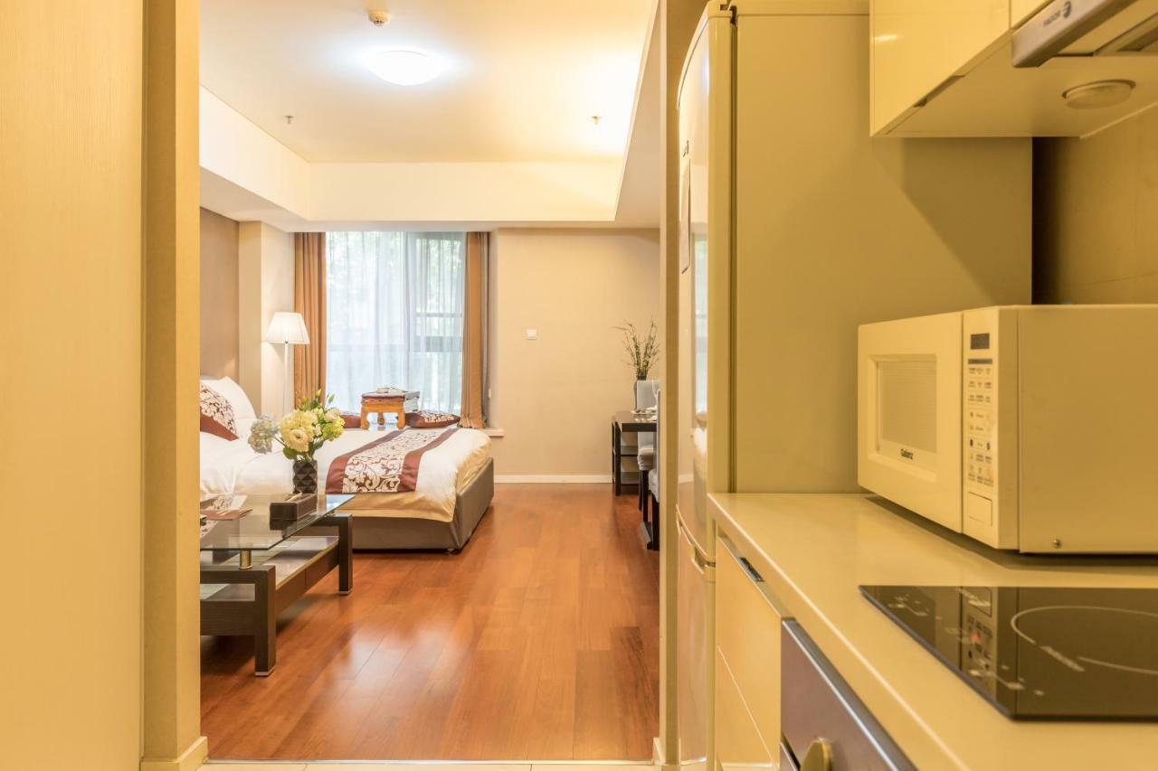 Jiu Du Hui Serviced Apartment Peking Exterior foto