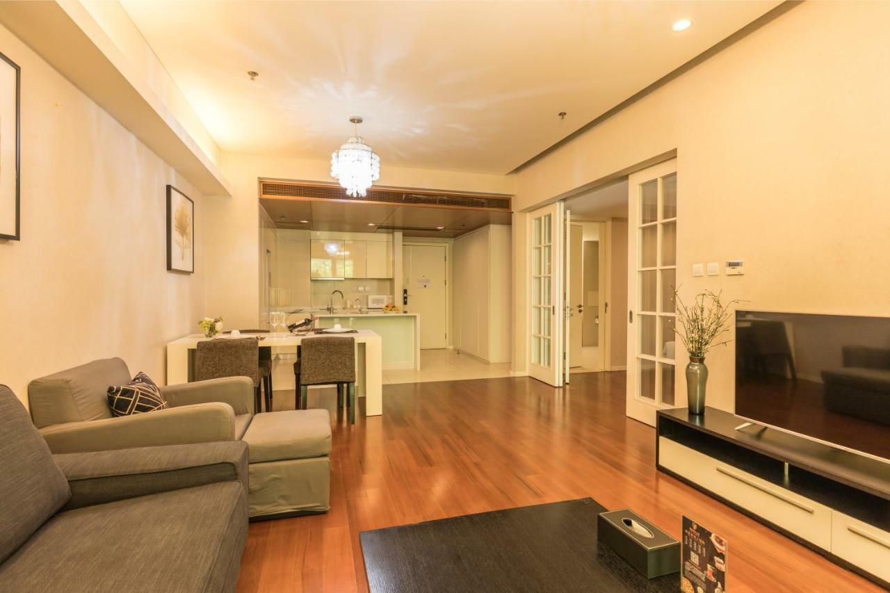 Jiu Du Hui Serviced Apartment Peking Exterior foto