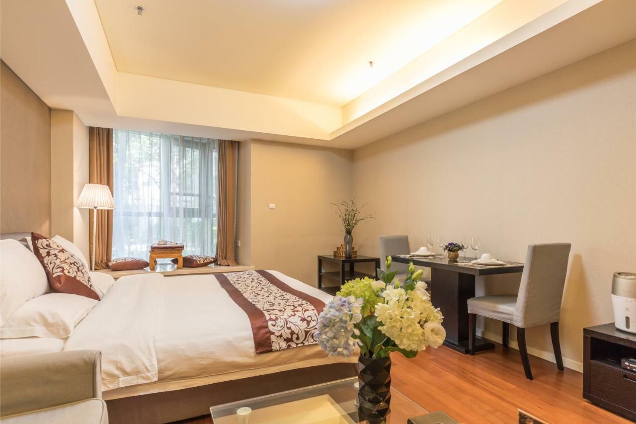 Jiu Du Hui Serviced Apartment Peking Exterior foto
