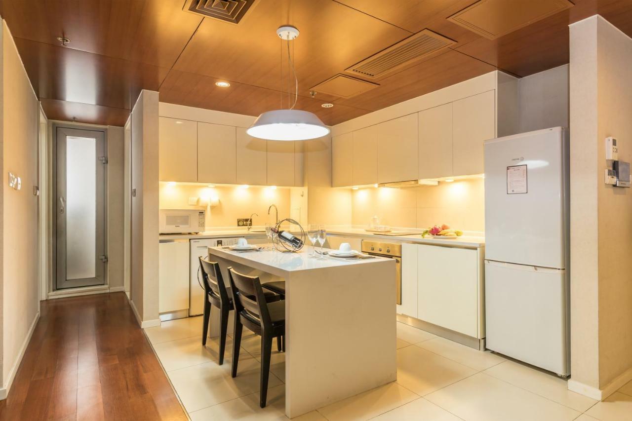 Jiu Du Hui Serviced Apartment Peking Exterior foto